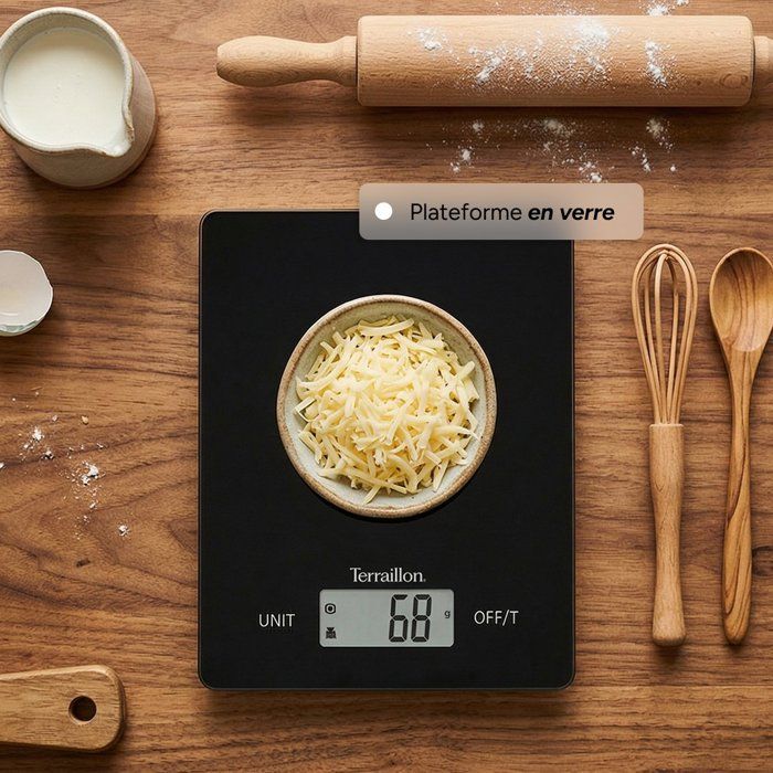 Balance de cuisine - terraillon - smart usb - noir - petit electroménager - kvm