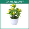 Plastic Simulated Lemon Peach Strawberry Fruit Tree Artificial Potted