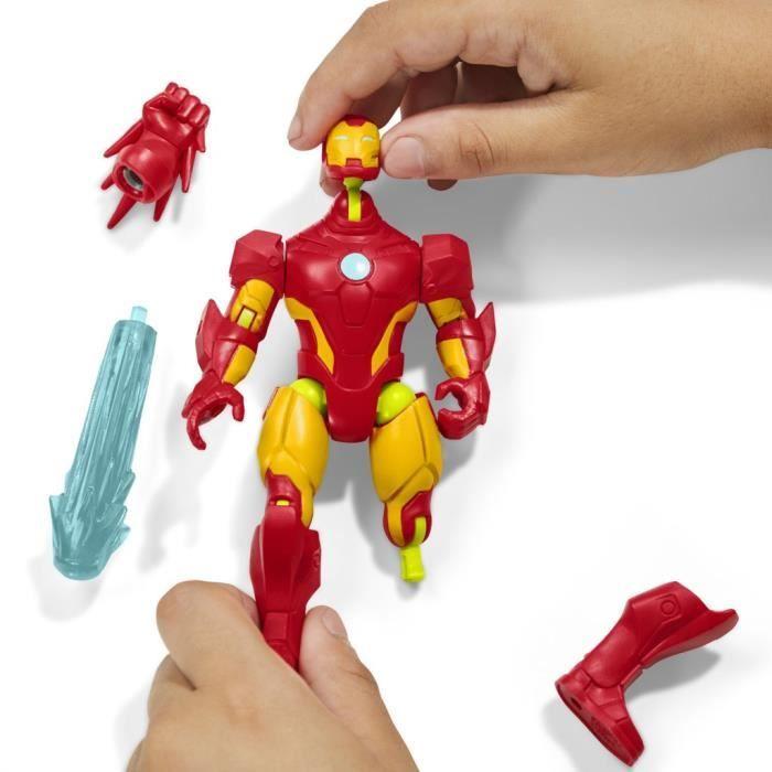 MixMashers Iron Man, figurine 12 cm personnalisable à mélanger et combiner avec accessoires, Marvel, dès 4 ans