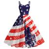 2023 Summer Independence Day Sexy Spaghetti Strap Swing Dress