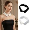 Pearl Border Fake Collar Elegant Shirt Collar Accessory Fashionable Neck Collar For Women