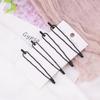 4Pcs/set Simple Women Metal Geometric Rhombus Bobby Pins Girls Hairgrips Geometry Hair Clip