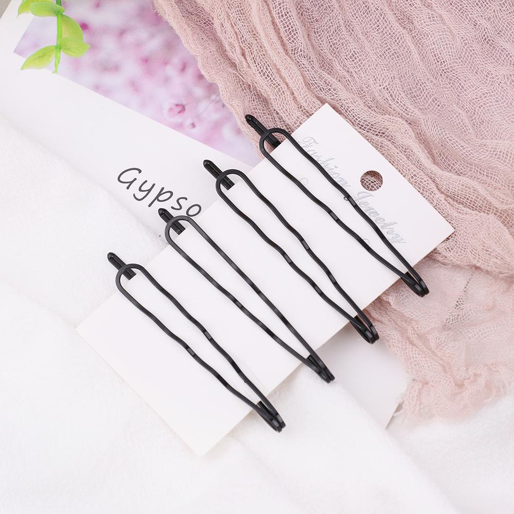 4Pcs/set Simple Women Metal Geometric Rhombus Bobby Pins Girls Hairgrips Geometry Hair Clip