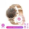 1.27 inch  Screen Fashion Ladies Smart Watch Screen Always Display Bluetooth Call Smartwatch Metal Body Small Screen Watch