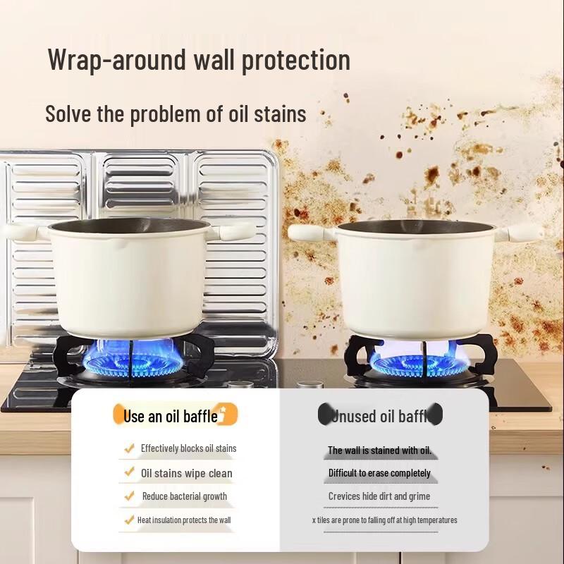Kitchen Aluminum Foil Oil Splatter Guard (2-Pack)