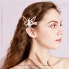 Flygende sommerfugl hårspenne, Sommerfugl rhinestone hårklemmer Elegant metall sideklemme, Bevegelig flygende sommerfugl skinnende hårklemmer