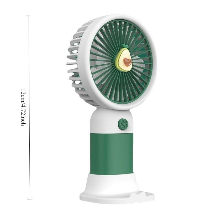 Handheld Small Fan Silent Cool Summer Cute Fan for Student Desktop Portable Cartoon Holder Cool Summer