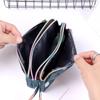 Portable Key Waterproof Print Canvas Bag Three-layer Long Wallet Coin Purse Female Handbag