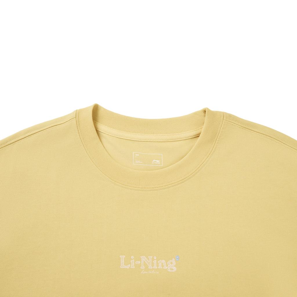 Li-Ning Color Block Comfortable Casual Short Sleeve T-Shirt Unisex tops AHSW643-1