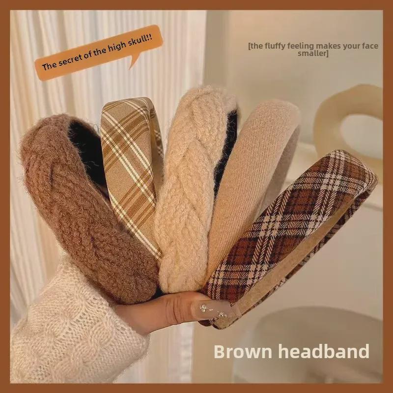 2023 New Women's Brown Twisted Hairpin Headband - Stylish All-Match Hair Accessory
