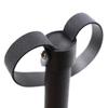 Sex Toys Sexual SM Training Black Leather Whip 97g 43+15.5cm Sexual Flirtation Whip for Spanking Spinning Whip Props