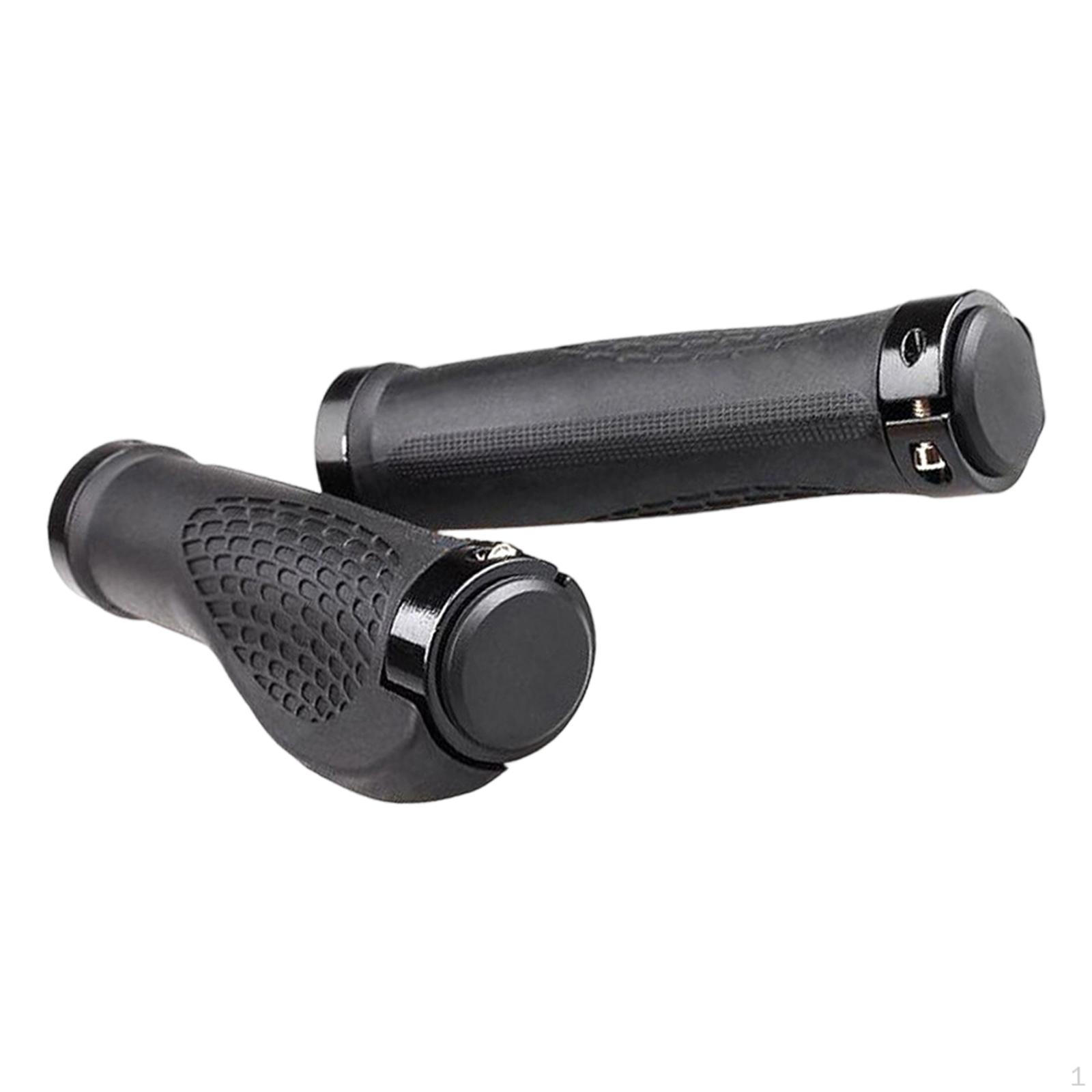 

2Pcs Bicycle Handlebar Grips High Performance for 0.87inch Diameter Replacement Professional Black