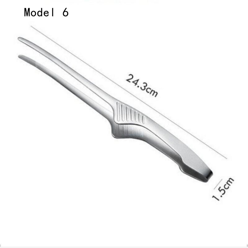 Stainless Steel Food Tongs BBQ Meat Salad Bread Tongs Buffet Tongs Non-slip Heat-resistant Tongs Kitchen Gadgets
