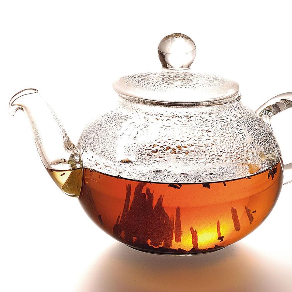 HARIO Asian Round 180ml Teapot Teapot, Shape, Capacity, Heat-Resistant Glass, QSM-1