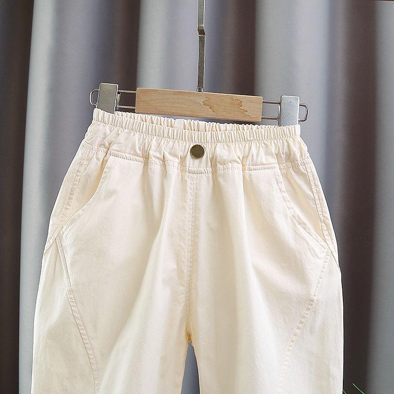Girls' Pants Summer Thin Cotton Sports Pants Girls' Pants Baby Mosquito Proof Pants Summer Lantern Pants
