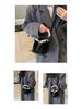 Y2K Retro Plush Crossbody Bucket Bag: Women's Mini Handbag with Frayed Edge, Versatile for Autumn and Winter