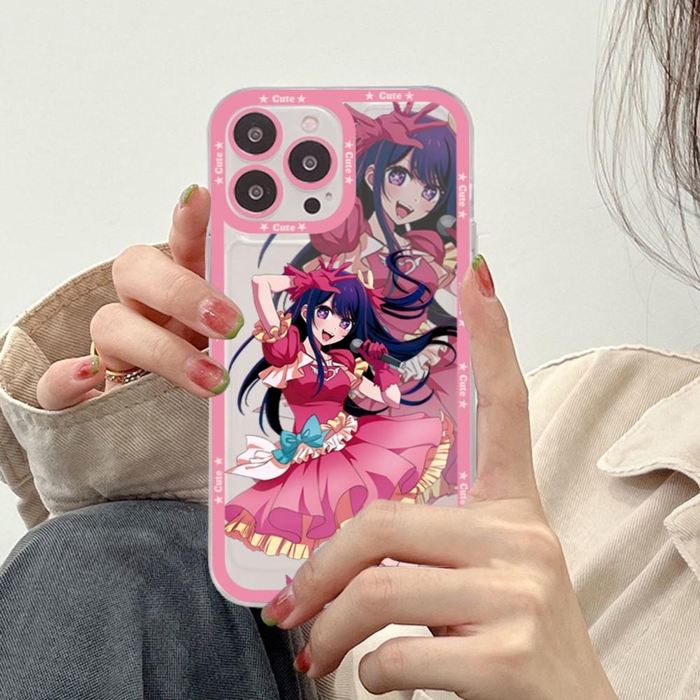 Coque de téléphone Oshi No Ko Pour iPhone 15 11 12 13 14 Mini Pro Max XR X XS TPU Coque Transparente