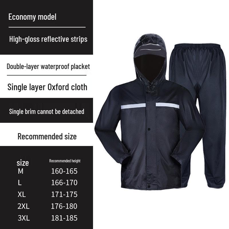 Unisex Stormproof Raincoat & Rain Pants Set for Cycling and Labor Protection