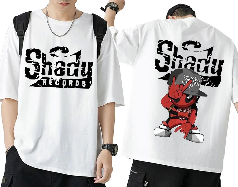 Rapper Eminem Musikalbum T-Shirt Welttournee Geschenk für Fan T-Shirt Männer Frauen Baumwolle Kurzarm Baumwoll-T-Shirt Tee Kleidung Oberteile