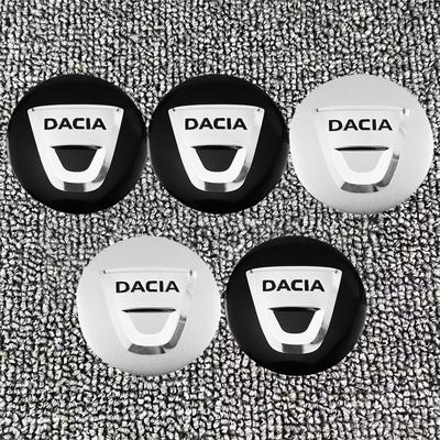 4Pcs Car Emblem Wheel Hub Center Cap Sticker Rim Badge Cover For Dacia Sandero Stepway Duster Logan Lodgy Jogger Spring Dokker