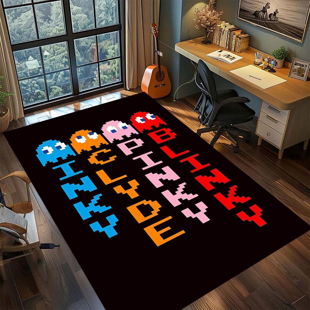 PacMan anime character Carpet for Living Room Bedroom Home Decor Cool Movie Mat Play Floor Mat
