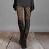 Kvinner Skinny Bukser Høst Vinter Vintage Etnisk stil Blomstertrykk Super Stretch Slim Fit Høy midje Dame Lange leggings Bukser Dameklær