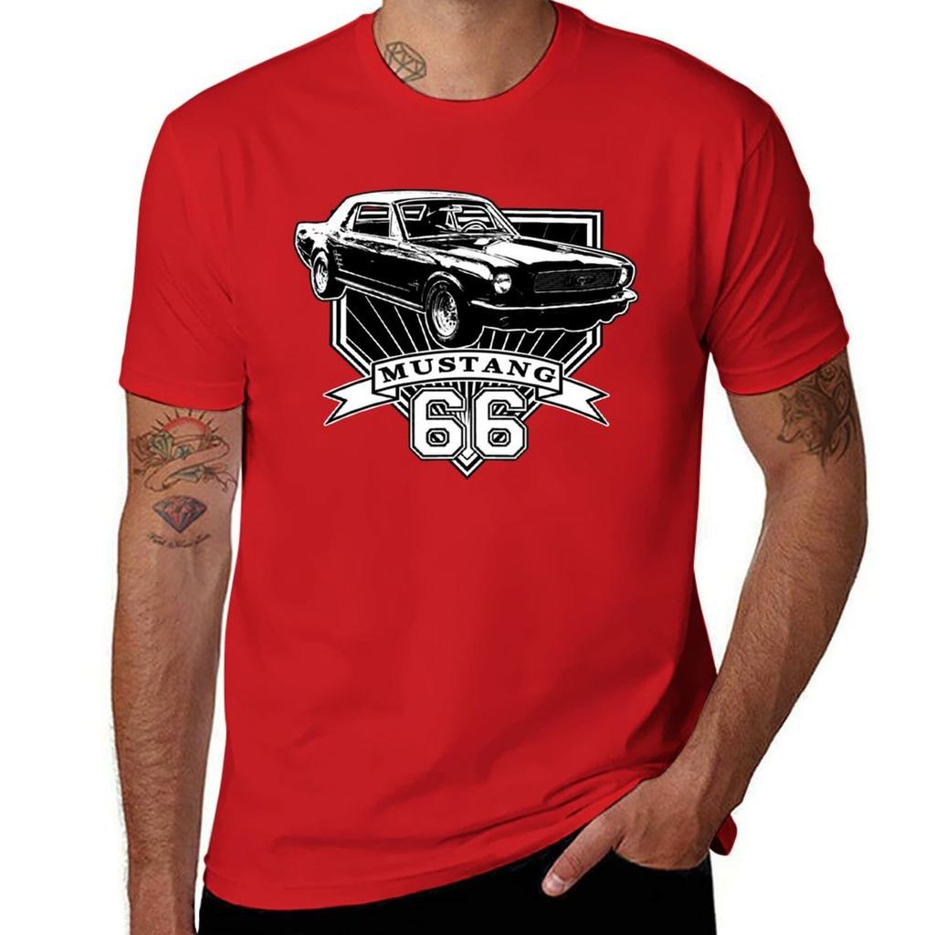 66 Mustang Coupe T-Shirt plus size tops sweat tshirts for men