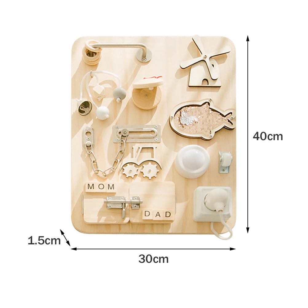 Busy Board Montessori Sensory Toy for Toddlers Early Learning Activity Cube