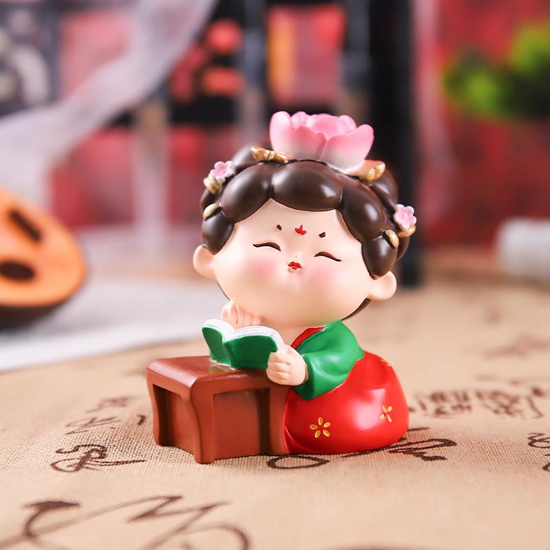 Ornamenti da scrivania con fanciulle cinesi retrò delle Quattro Bellezze - Regalo di compleanno creativo fatto a mano per amici e migliori amici