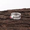 Pink Tourmaline Gemstone Ring, Handmade 925 Solid Sterling Silver Jewelry, Meditation Ring Jewelry For Women