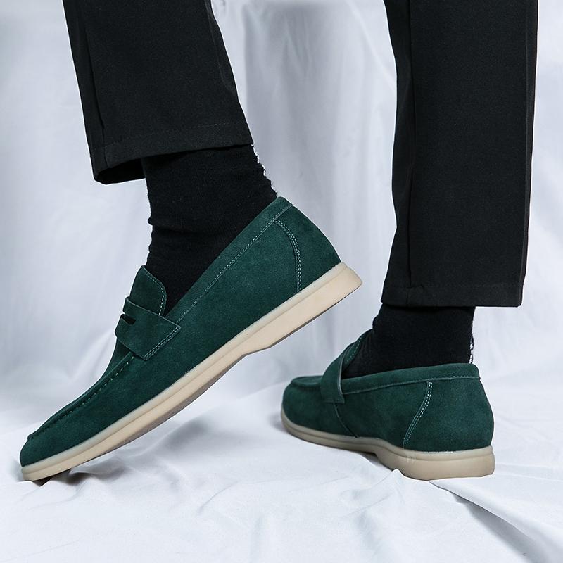 Móda Nubuková Kůže Ležérní Nová Semišová Kůže Pánská Obuv do Práce Volnočasová Chůze Mokasíny Řidičská Designová Společenská Baleríny Nazouvací Mokasíny