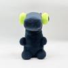 New Year Dancing Black Dragon Plush Toy with Gray Big Eyes