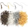 100-200pcs Iron Earring Hooks DIY Earring Findings Earrings Clasps Ear Hooks Earring Wires For Jewelry Making Supplies Wholesale