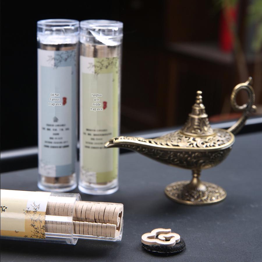 Aladdin's Lamp Alloy Incense Burner - Small Auspicious Cloud Design for Long-lasting Agarwood & Sandalwood Aromatherapy