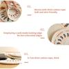 Set of 4 Use Friendly Round Tables Mats Portable Heat Insulated Tables Placemats Elegant Round Dining Cushion