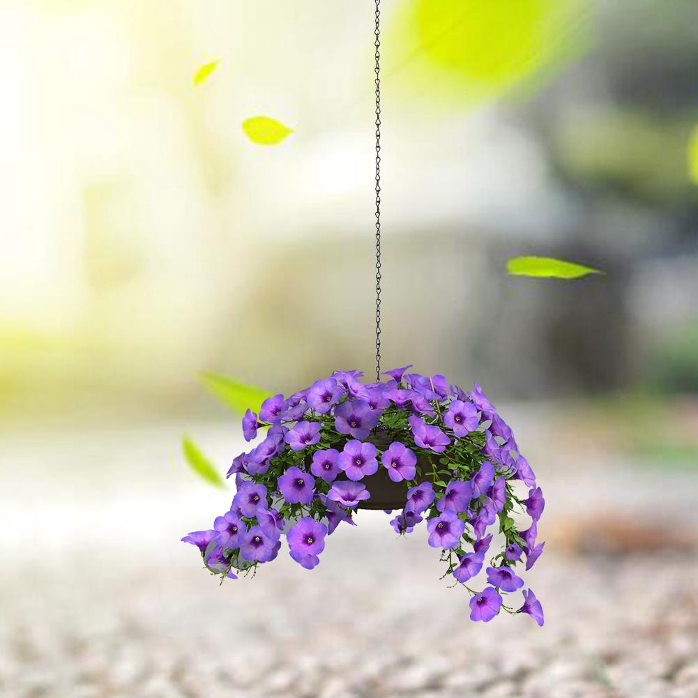 3 PCS Garden Planter Flower Pot Basket Replacement Iron Hanging Chain    Hooks Set