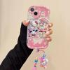 Cartoon Hello Kitty Bracket Pendant Case For OPPO Reno 15F 15 Pro 5G 14F 13F 12F 11F 14 13 12 11 Pro A6X A6 A5 Pro A60 5G Casing