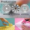Cutter Blades Portable Wave Rotary Blades Convenient Cutter Replacement Blades Versatile Crochet Edge Rotary Cutter Blades Solid