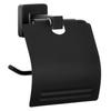 Black Myken Toilet Paper Holder