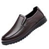 Men's Casual Leather Shoes Men's Genuine Leather Wear-resistant Soft Sole Soft Surface One-pedal Cowhide Shoes Doudou Shoes