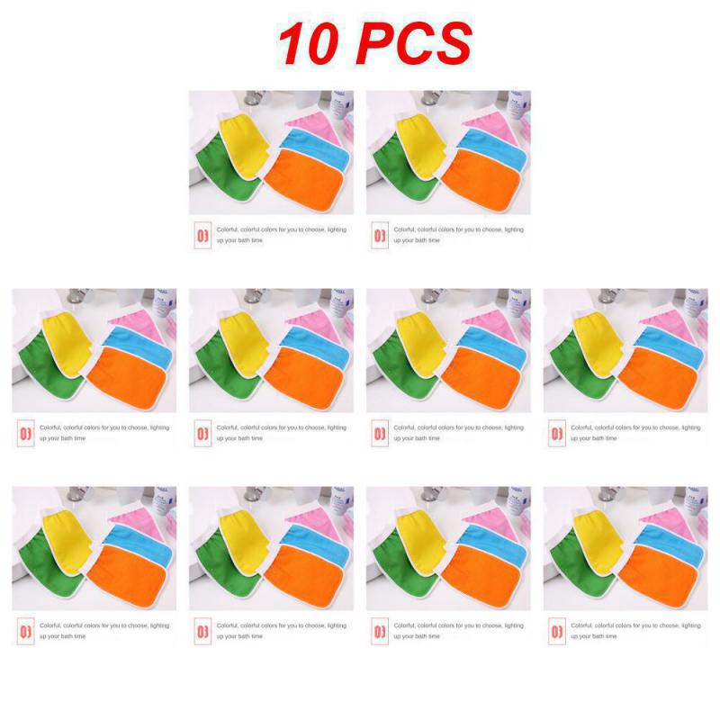 

10~50 шт отшелушивающий инструмент тусклый полирующий моющий отшелушивающий полотенце адсорбционная сила продукты для ванной комнаты скраб для тела перчатки для душа