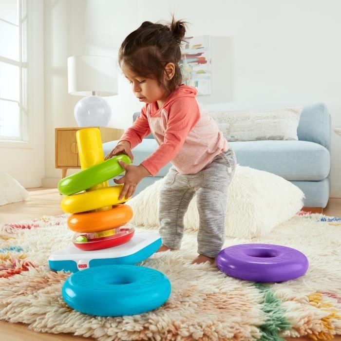 Fisher-Price - Pyramide Arc-en-ciel géante - Jouet d'éveil - A partir de 12 mois GJW15