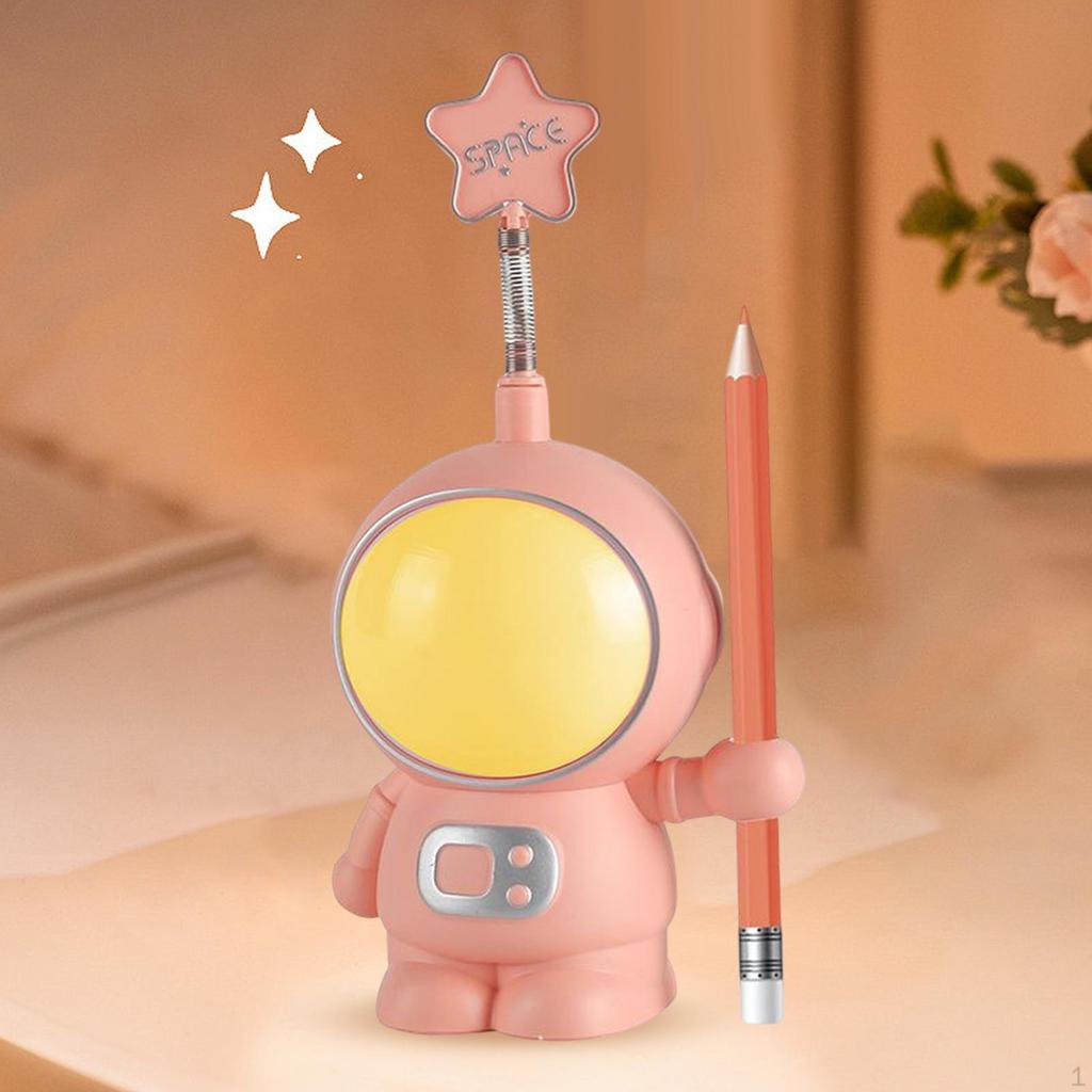 Astronaut Night Light with Pencil Sharpening Function Decoration for Table