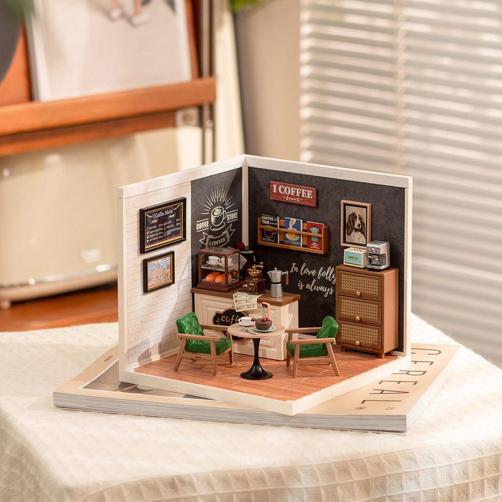 Rolife Super Creator Daily Inspiration Cafe DIY Miniature House Kit DW001