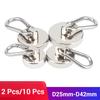 2 Pcs D25mm Magnetic Hooks Heavy Duty Magnet with Swiveling Carabiner Magnet Snap Hook for Indoor/Outdoor Hanging Bag Kitchen