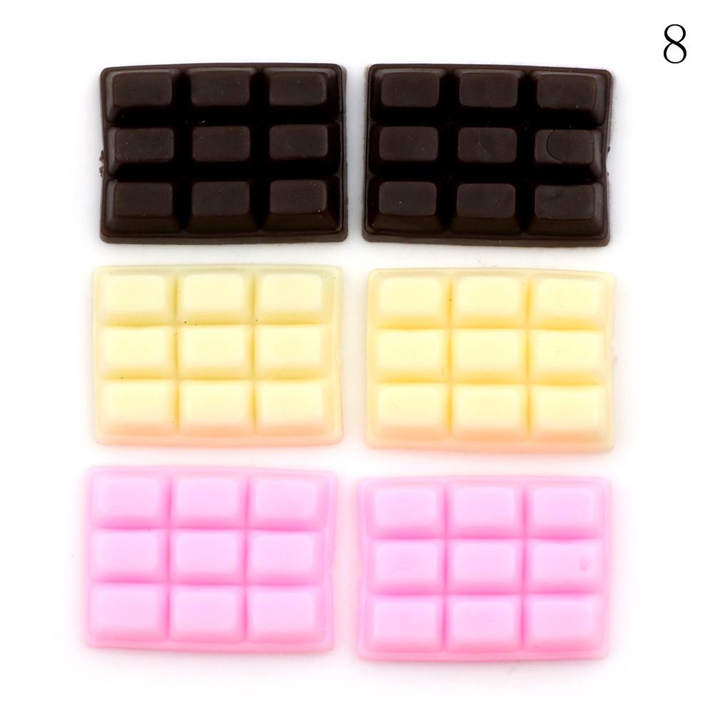 New Simulation Food Fake Cherries Chocolate Cookie Stick Resin Miniature Art Flatback Cabochon DIY Decorative Craft Scrapbooking