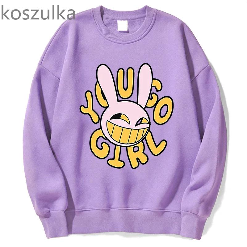 The Amazing Digital Circus Jax Hoodies Mode Frauen Harajuku Lustige Kawaii Hoodies Unisex Casual Vintage Pullover Sweatshirts