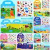Developmental Kids Sticker Book Reusable Paper Bubble Stickers Creative Play