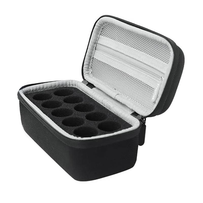 

HHO-For Diabetics Insulin Vial Protector Case 10 Slots, Insulin Vial Organizer Bag- Standard Capacity For 1Ml, 3Ml, 5Ml, 10Ml Vi чорний