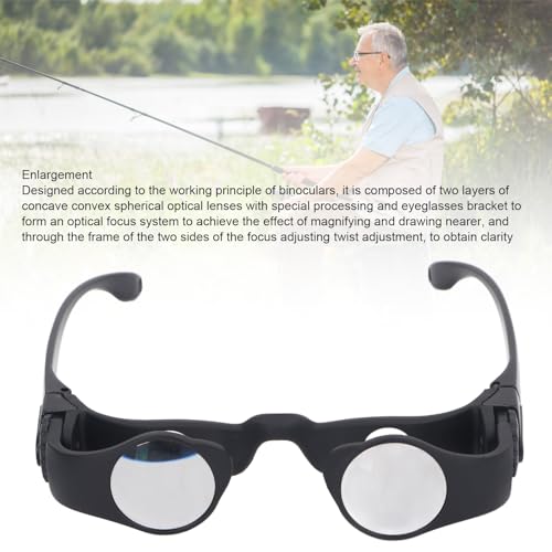 VBESTLIFE 8x Binoculars, Hands-Free Fishing Binoculars, Portable Fishing Glasses for Bird Watching, Sports, Concerts, and Theaters